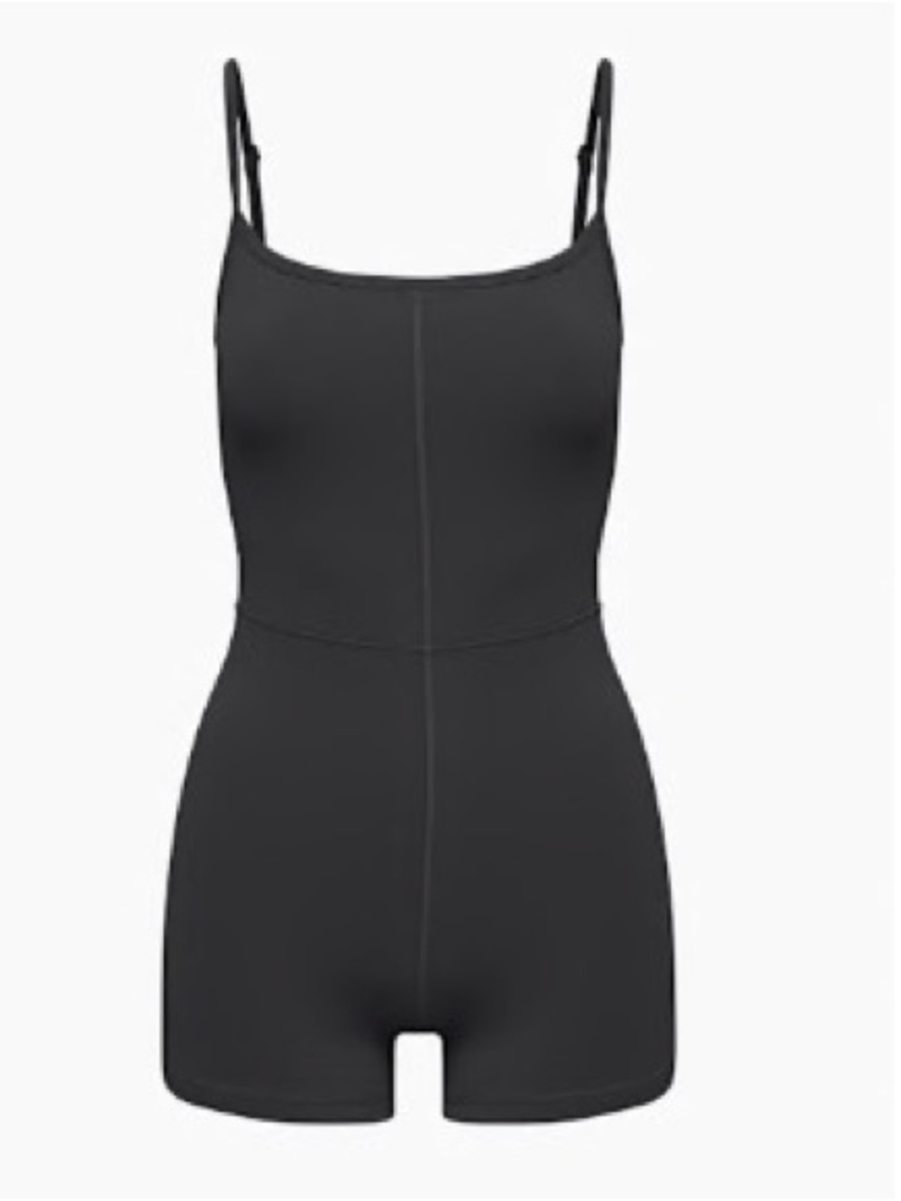 Aritzia Black Scoop-Neck Stretch Bodysuit Romper